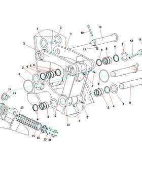 三一SY485挖掘机衬套13268513 三一SY485H挖掘机压紧套 斗轴衬套