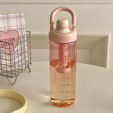 1000ml大容量大号水杯女生高颜值塑料耐高温夏天运动水壶便携杯子