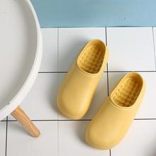 春秋夏防水拖鞋女男家用厨房厨师专用防滑防油医用全包头雨鞋新款