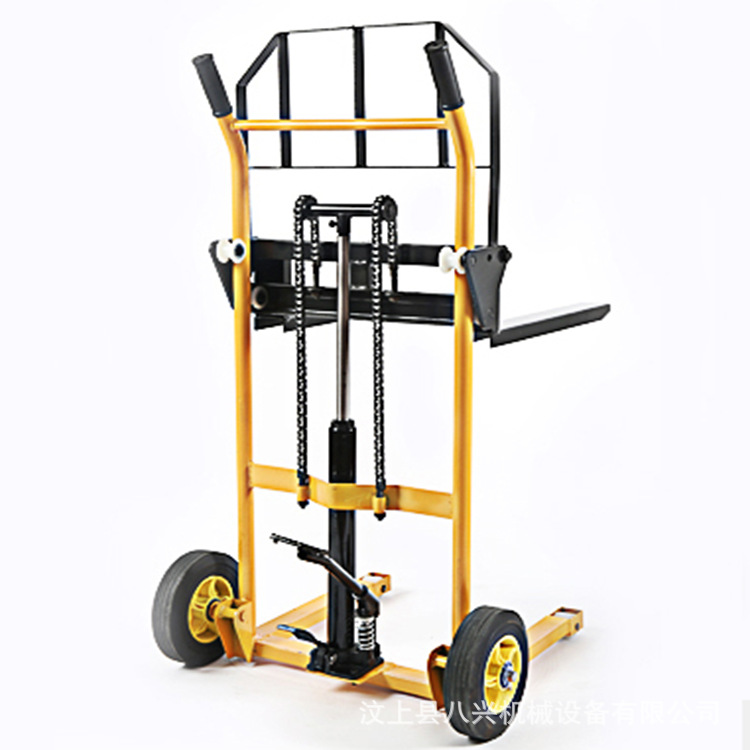 小叉车液压升降车 手推车小型搬运车 手动微型升高车 装货车轻便