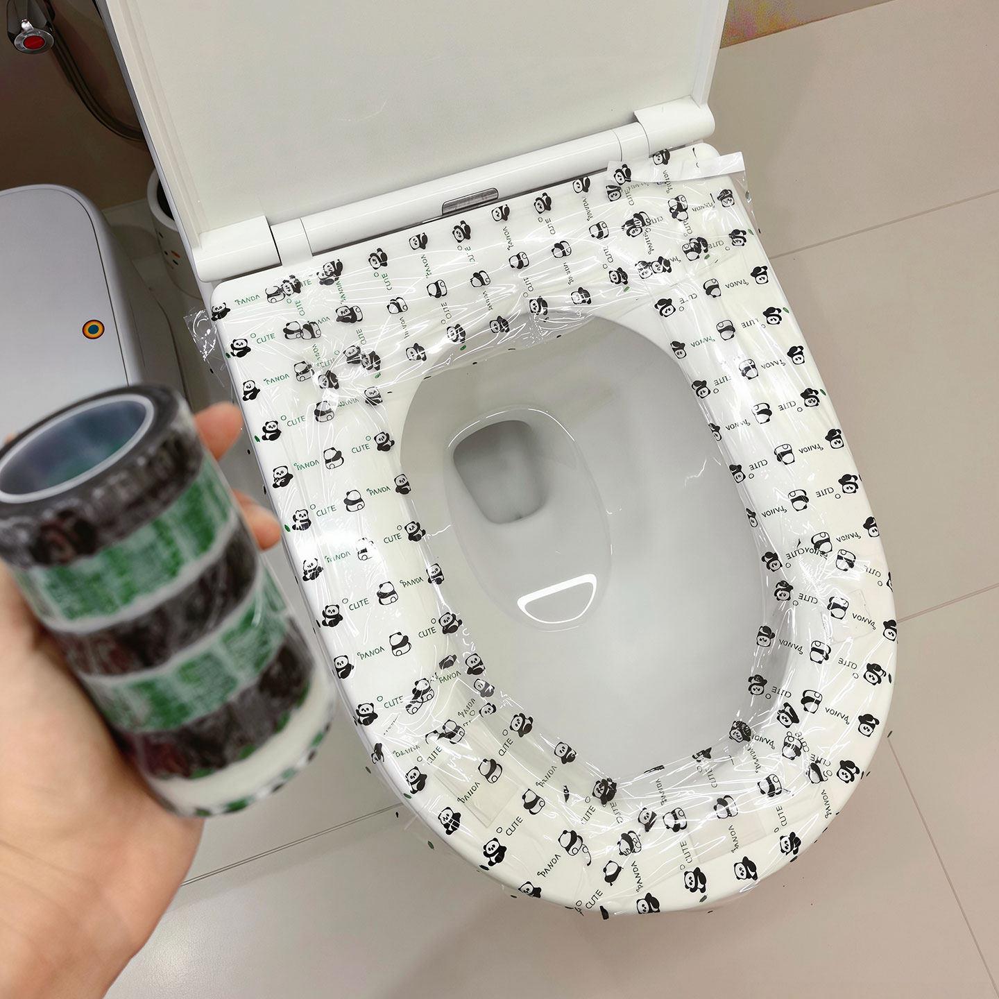 旅行好物!外出酒店火车高铁飞机桌板一次性隔脏膜随身便携马桶垫