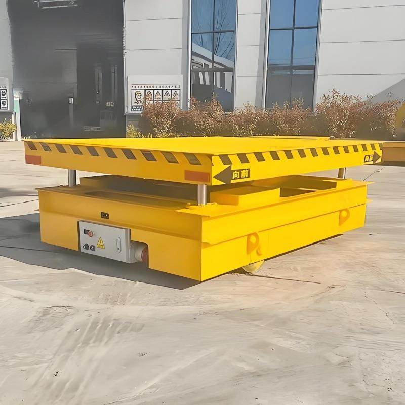 电动搬运平车电动无轨平板车四轮大吨位无轨地爬车货物转运车20吨