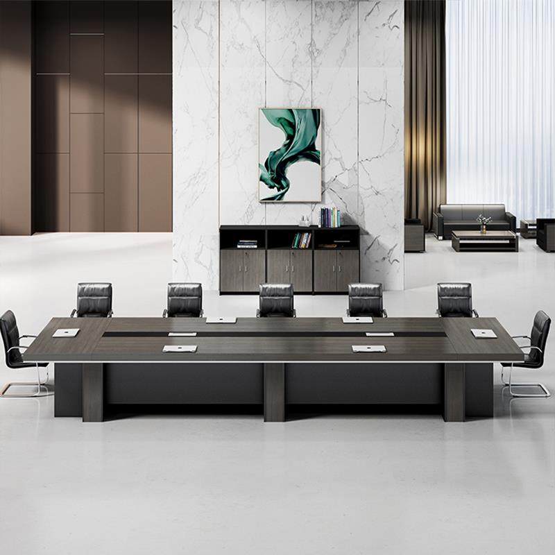 会议桌长桌会议室桌椅组合长条桌简约现代大型培训洽谈桌办公家具