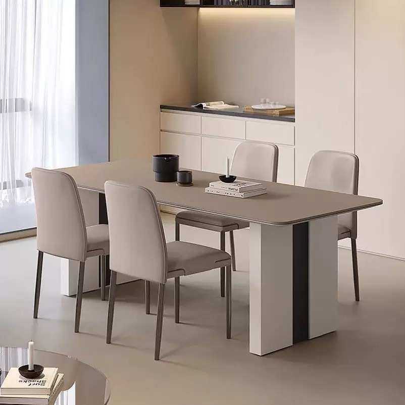 意式极简高端岩板餐桌现代轻奢风简约大户型长方形家用餐桌椅组合,机械设备,其他机械设备,淘宝优惠券,粉丝福利购,淘宝优惠卷
