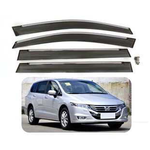 专用于本田2009-2014奥德赛车窗雨眉注塑晴雨挡加厚透明车门防雨