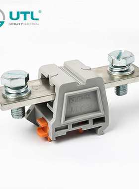 尤提乐JUT17-95导轨安装OT端子连接器OT直径10mm接线范围50-95mm