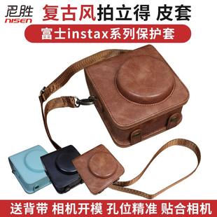 保护套 英伦风复古专用单肩包 MINI LiPlay相机套 EVO皮套 SQ1 MINI40 instax 富士相机包拍立得
