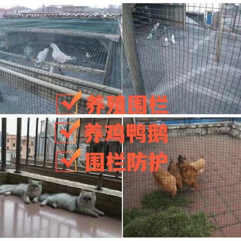 铁丝网护栏养鸡鹅鸭栏网围栏家C用养殖网高速公路防护网格加粗