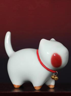 神垕钧瓷可爱猫咪摆件文创陶瓷小猫桌面装饰品情侣闺蜜七夕节礼物