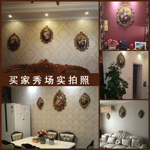 欧式壁挂墙面g装饰壁饰美式墙饰挂件树脂彩绘墙壁背景墙壁墙上挂