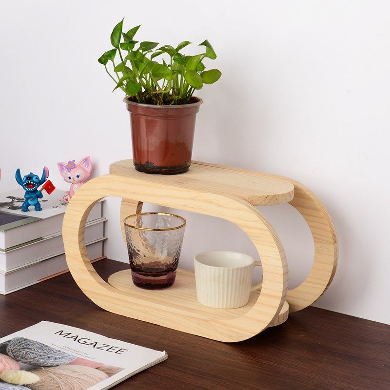 桌面置物架e实木多层办公室宿舍桌上收纳架茶杯手办多功能储物架,收纳整理,桌面隔板,淘宝优惠券,粉丝福利购,淘宝优惠卷