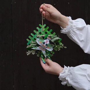 端午节风筝装饰j挂件艾草家居装饰材料门把手挂饰入户门挂车挂