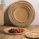 竹编制品圆簸箕竹编晾晒筛子馒头收纳筐家用厨房蒸饺托Z盘手工簸