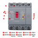 225A 200A 漏电保护器三相四线380v空气开关漏保断路器100IA 125A