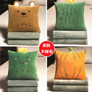 抱枕被子两用毯h子靠垫被汽车车载靠枕沙发空调被可折叠午睡枕头