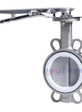 N手柄不锈钢蝶阀D71F-10/A16P 不锈钢体 304板 四氟阀座