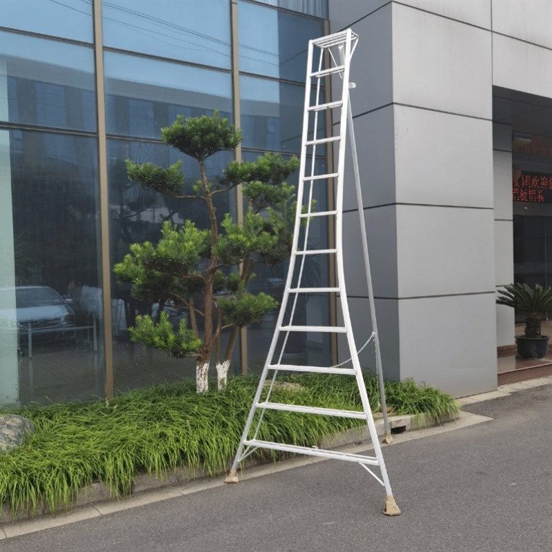 铝合金三脚梯子绿化造p型园林梯果园采摘梯修剪家庭轻便折叠三角