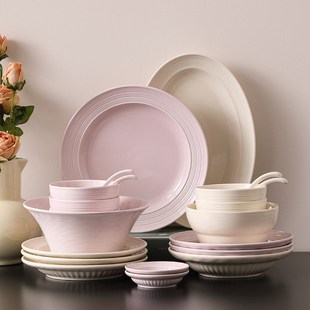 乔迁新 碗F筷盘子高级感餐具套装 釉下彩餐具碗碟套装 家用2024新款