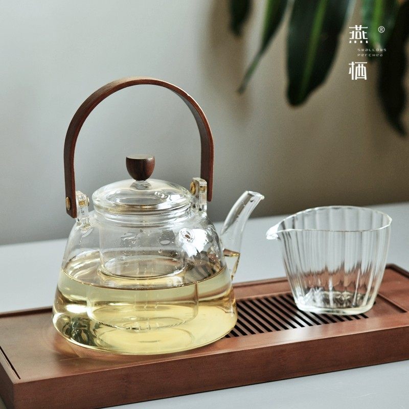 玻璃茶壶蒸煮两用水壶泡茶壶过滤蒸茶H器电陶炉耐高温煮茶养生壶,餐饮具,茶壶,淘宝优惠券,粉丝福利购,淘宝优惠卷