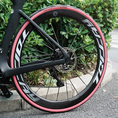 朝阳自行车轮胎外胎公路车黄边胎粉边轮胎 70J0x25c/28c防刺开口