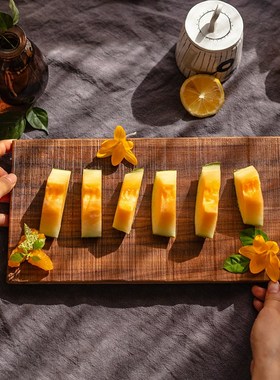 掬涵实木茶盘家用茶台干泡茶托日式托盘功夫Q茶具复古水果蛋糕盘