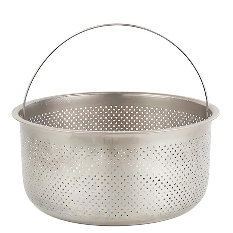 惠百施低糖米汤盘全纯钛沥水篮蒸饭E漏网蒸米饭全钛洗菜蒸笼蒸屉