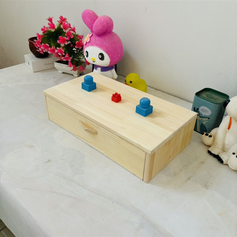 抽屉式桌上电脑增高架q桌面收纳盒化妆品杂物多层垫高抬高底座台