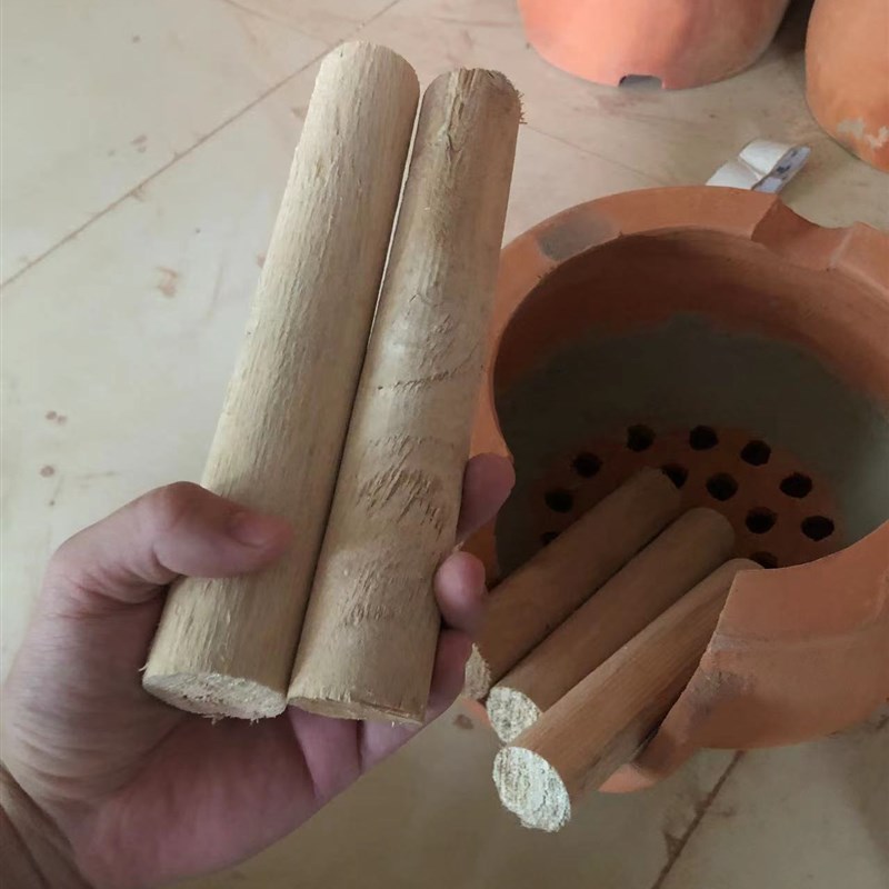 土灶专用杨木棒柴劈柴取暖烧烤柴火干柴烧火木头P篝火果木木材10