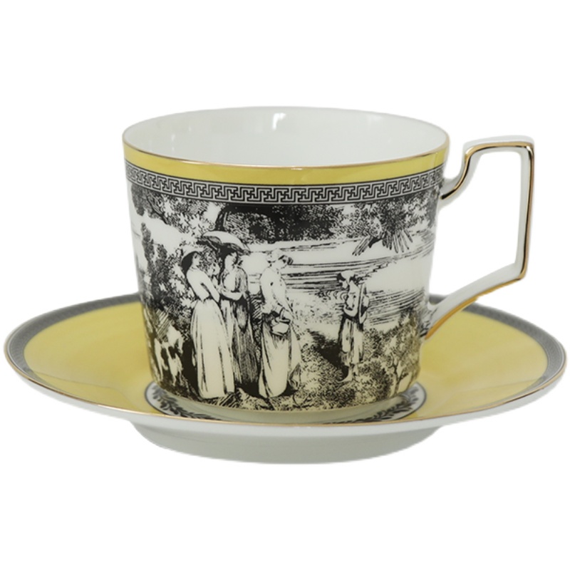 安娜16点骨瓷英式下午茶茶具套装欧式小奢M华陶瓷咖啡杯咖啡具礼