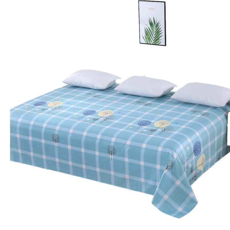 老粗布炕单大尺h寸榻榻米床单加厚帆布农村土炕夏凉纯棉床单大炕