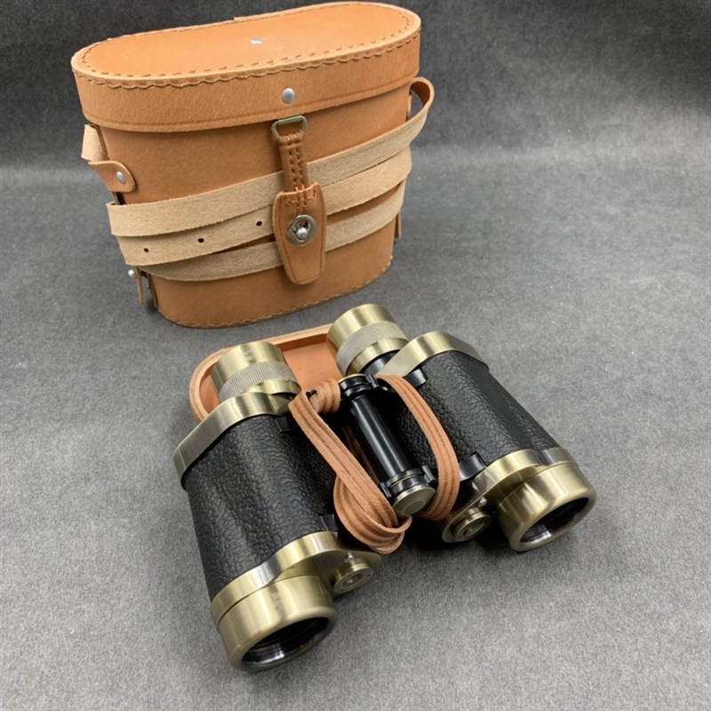 云光62式望远镜古铜黄铜t测距坐标高清高倍8X30全金属演唱会双筒