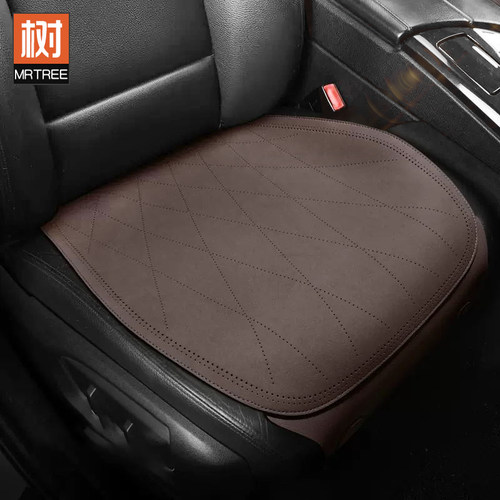 夏季凉垫主驾f翻毛皮汽车坐垫防滑单片座椅垫三件套后排座垫车垫