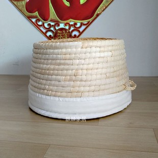草编馒头筐带盖保温筐包子大饼筐馍筐家用收纳箱S储物筐笸箩食品