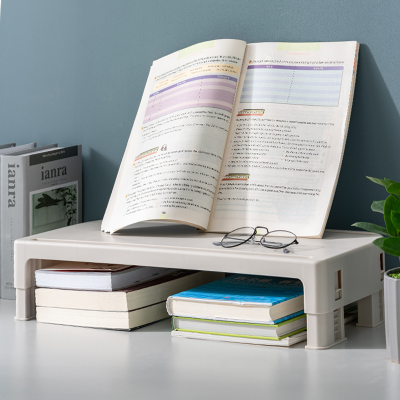 台式电脑显示器屏增高架s办公室神器好物桌面键盘收纳置物架可调