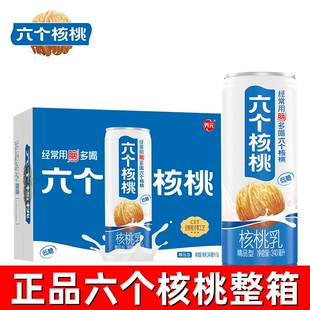 养元六个核桃240ml*16罐六个核桃整箱批发核桃乳植物蛋白饮料特价