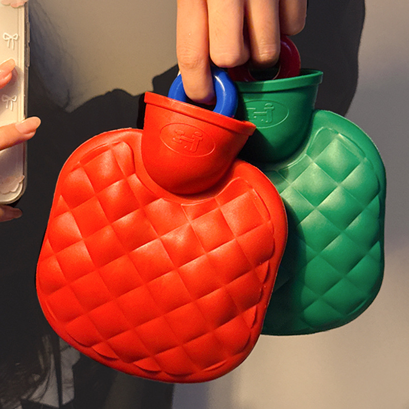 热水袋注水毛绒防爆暖水袋冬天女生用敷肚子暖被窝大号小号暖手宝