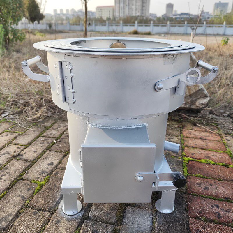 无烟柴火灶上g下炉门添柴口可加长柴家用户外加厚木柴汽化猛火炉