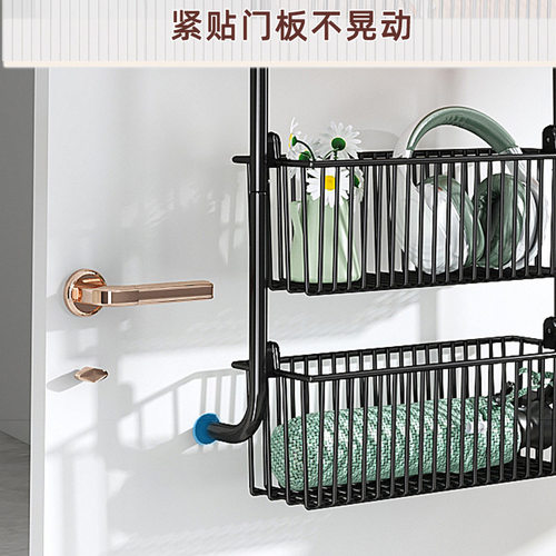 创意门后挂架家用多层门上挂篮浴B室厨房卧室收纳整理多功能置物