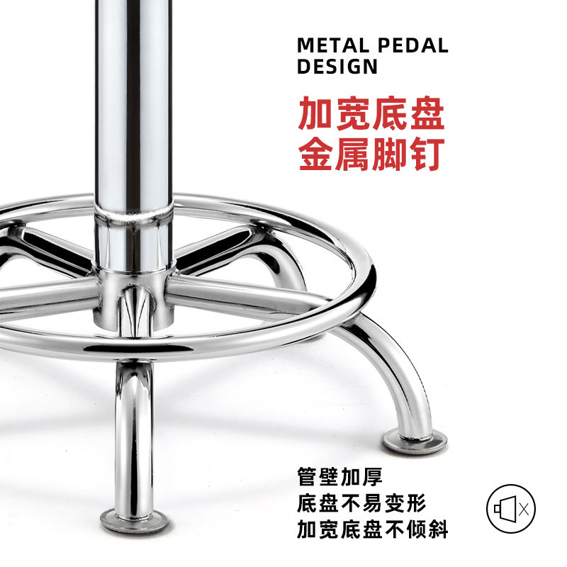 凳子圆理发店椅子廊专用按摩床技师美容凳美容院皮坐X垫理发椅旋