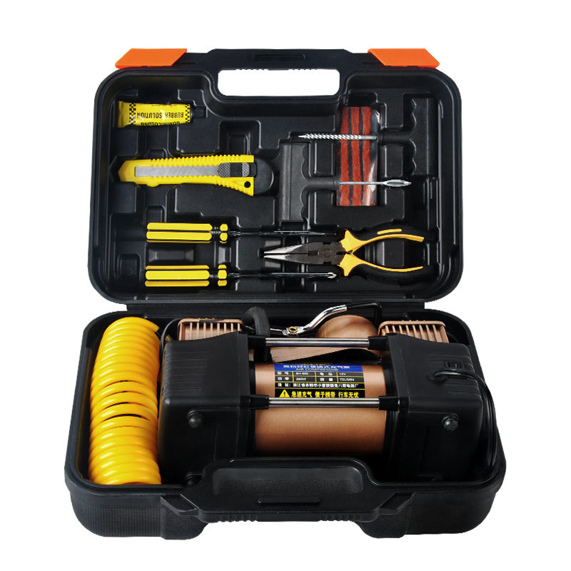 车载充气泵双缸h12V汽车用打气泵大功率多功能智能轮胎轿车便携式