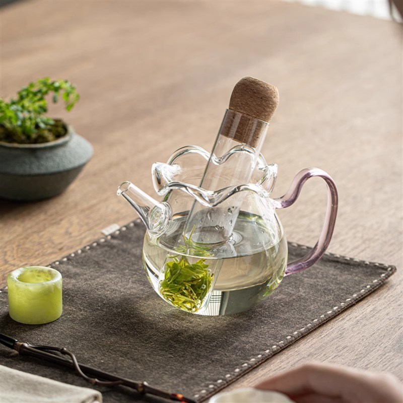 高硼硅玻璃茶漏滤j茶器内胆泡茶叶过滤神器滤网2025新款试管茶仓