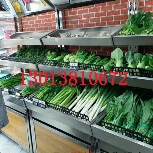 不锈钢 超市蔬h菜架 生鲜果蔬展示架 水果店货架 生鲜架 蔬菜架子