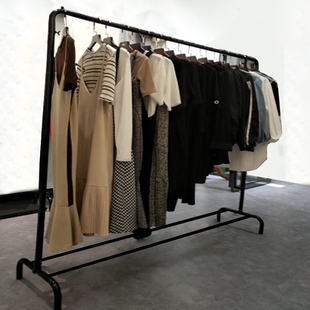 衣架子落地式晾衣架放收纳箱盒宿舍卧室收纳神器S简约单杆式挂衣