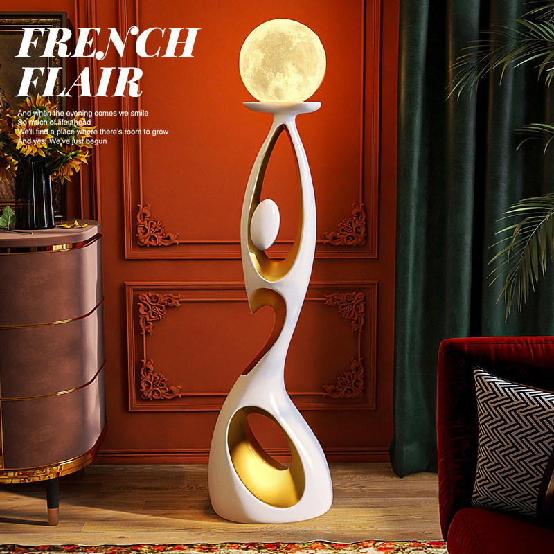 艺术落地摆件创意k轻奢高级感设计感客厅沙发电视柜旁边家居装饰