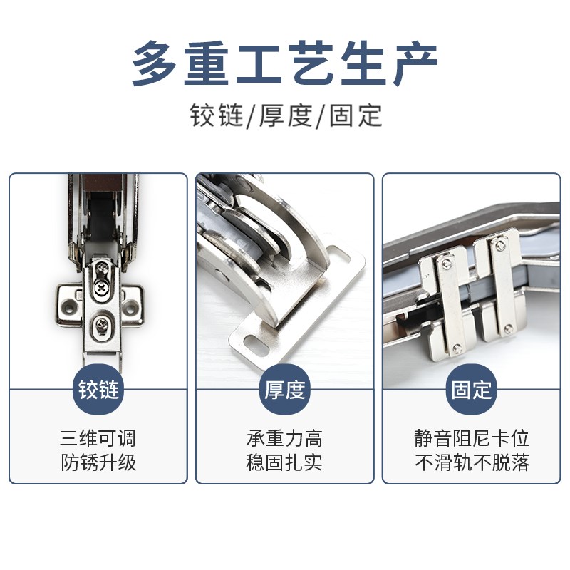 巴士门铰链移门柜门门q板平移门五金轨道橱柜配件180度重型衣柜