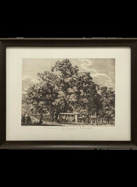 WED 小众素描风n景德国中古装饰画 客厅餐厅咖啡厅卧室床头挂画