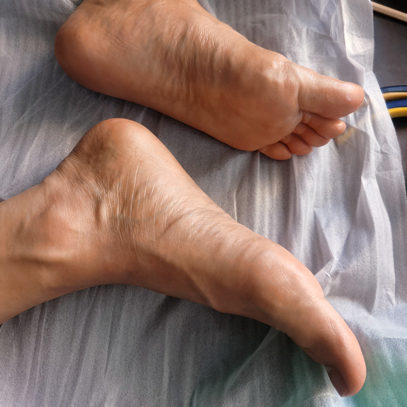 44码仿真男人脚模恋足模仿u真脚模真人硅胶倒模帅哥男腿模型品鉴
