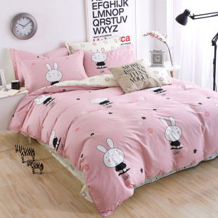 被套单件纯棉 单人1.n5m双人1.8米床200x230学生宿舍全棉被罩春夏