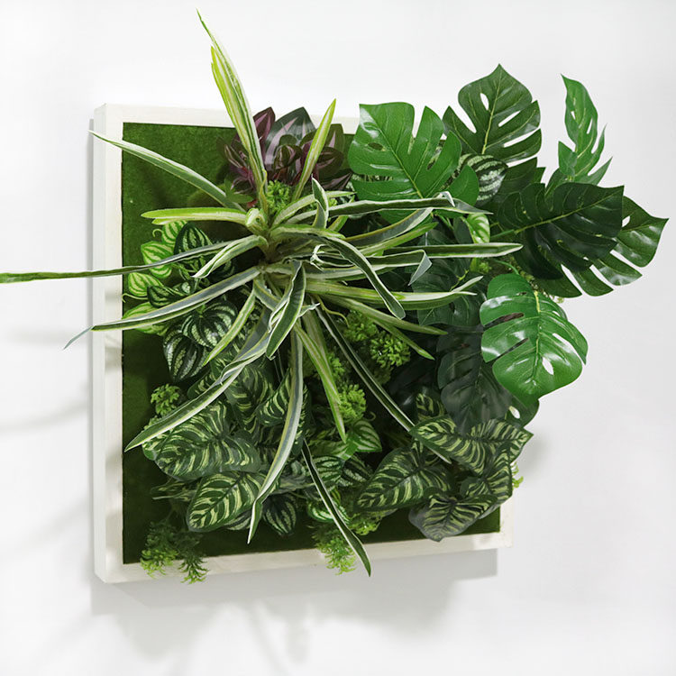 植物墙仿真e草皮绿植框多肉创意组合壁挂壁饰装饰假花草组合背景