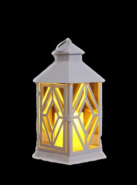 欧式复古酒吧马灯装饰氛围灯摆件创意烛台铁艺拍R摄道具灯庭院风